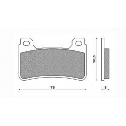 Τακάκια Daytona 82686 (FA390)(FD364) Τακάκια Daytona 82686 (FA390)(FD364)